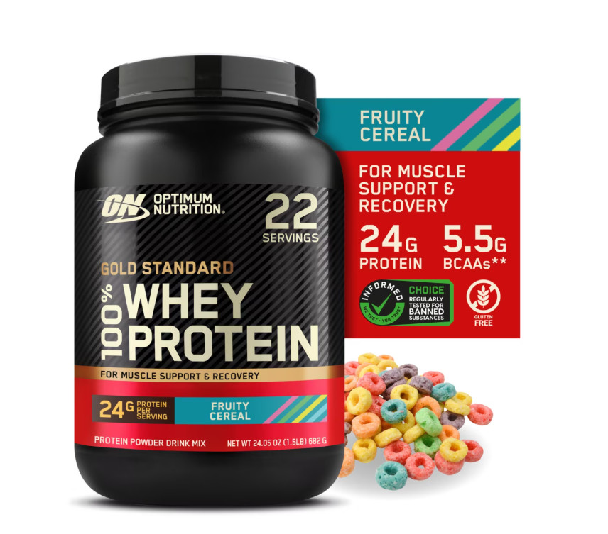 Optimum Nutrition Gold Standard Whey Protein Fruity Cereal 1.5lb 22 Servings