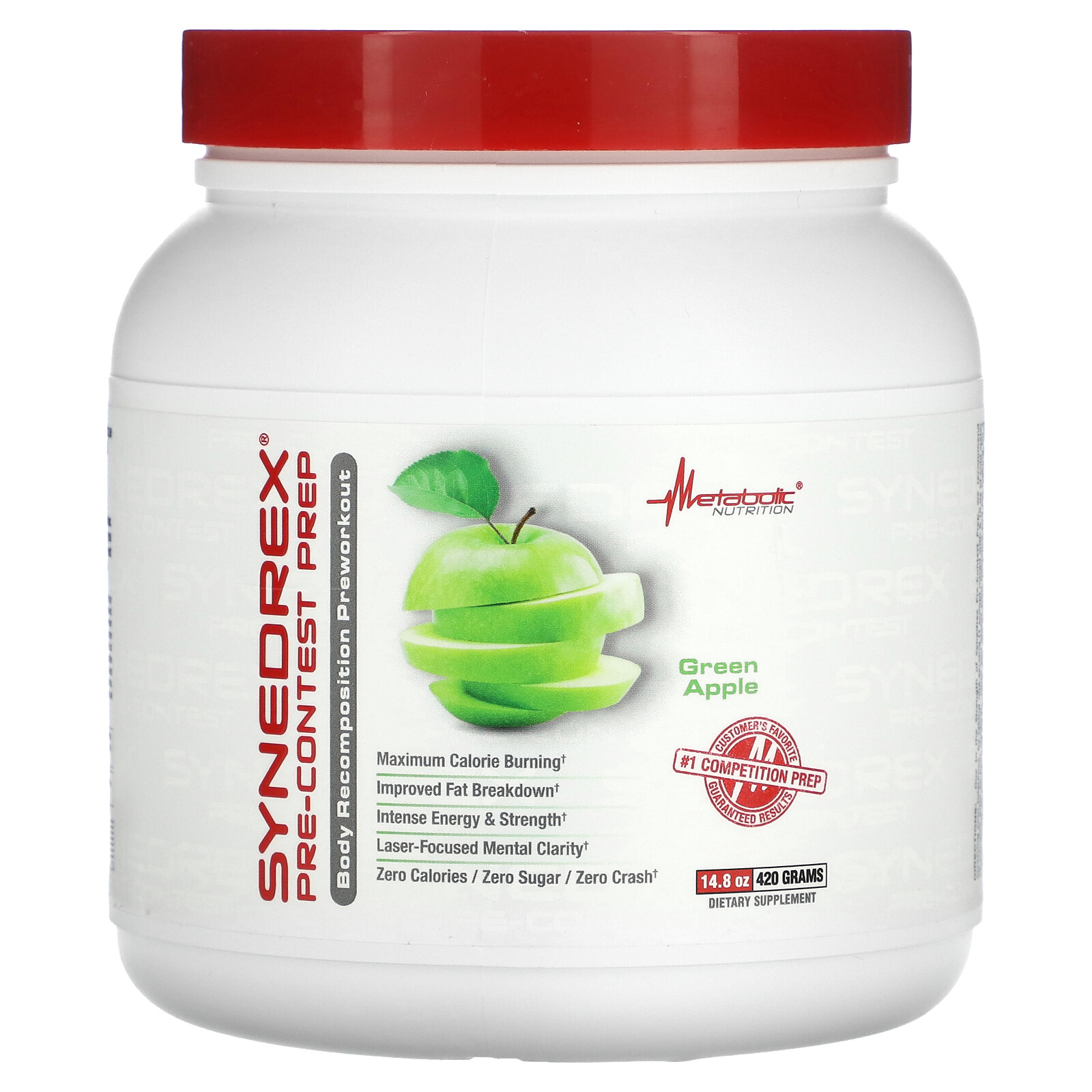 Synedrex, Pre-Contest Prep, Green Apple, 14.8 oz (420 g)