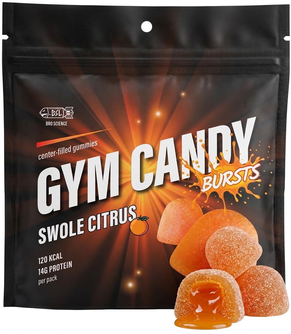 Protein Gummies – Gym Candy Bursts – 5 Pack Case