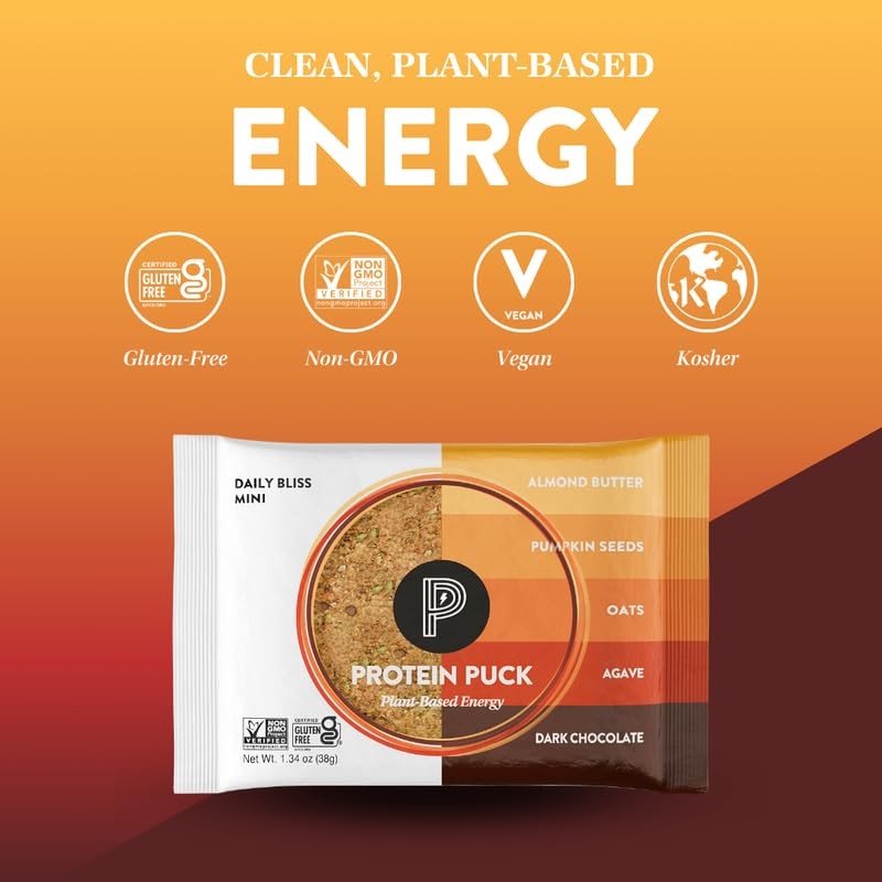 (Pack of 16) Protein Puck Daily Bliss Almond Chocolate Protein Bar 2.25 Oz