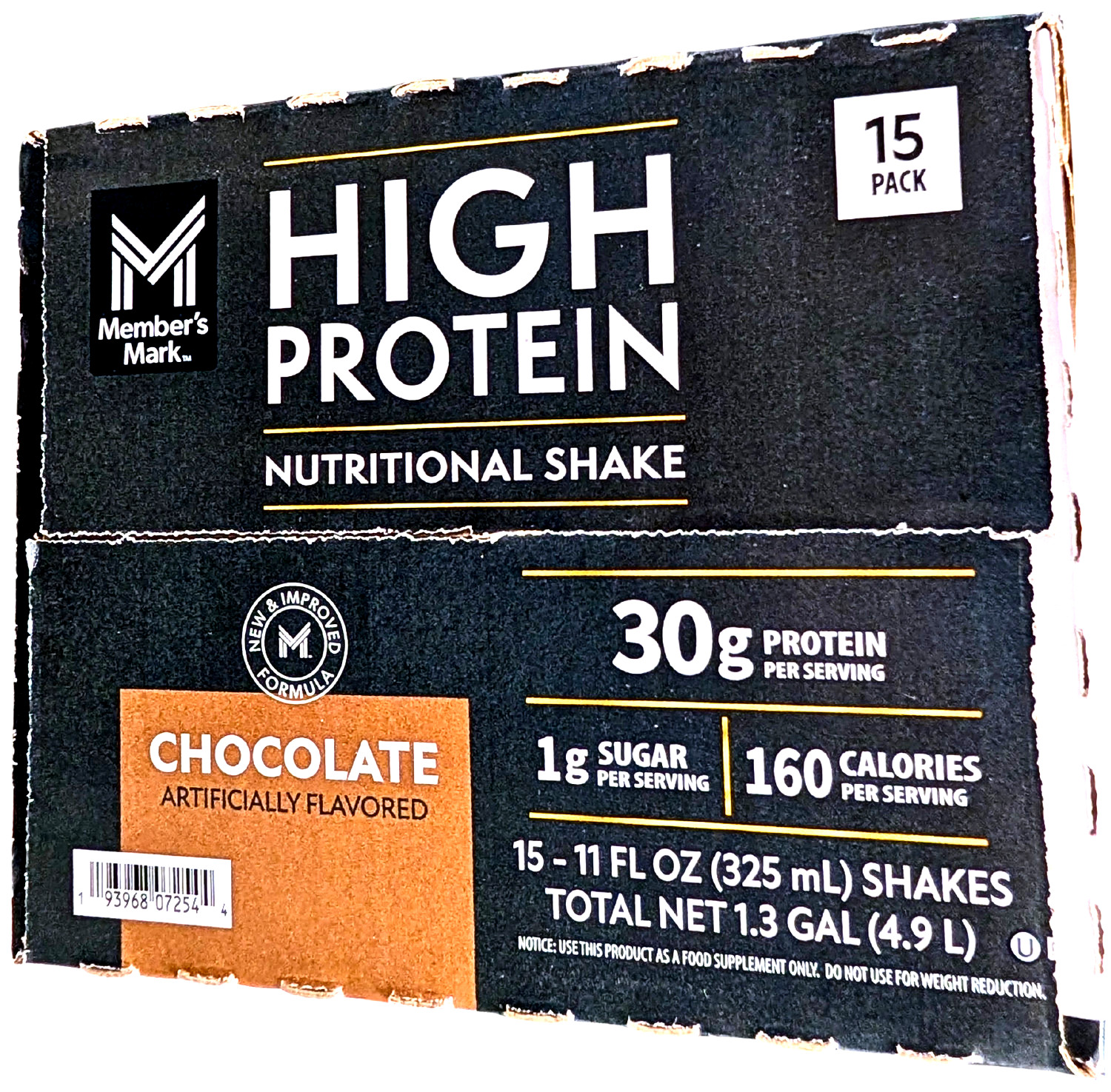 Member’s Mark 30g High Protein Nutritional Shake Chocolate 15×11 Fl Oz EXP 07/26