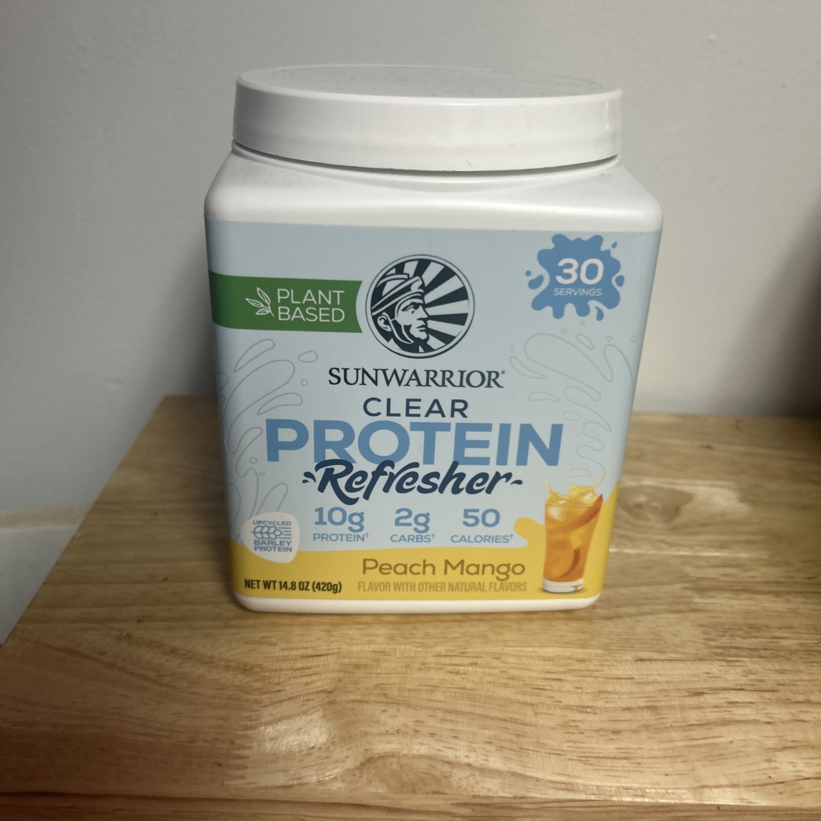 Sun warrior Clear Protein Refresher Peach Mango 30 Servings Brand NEW