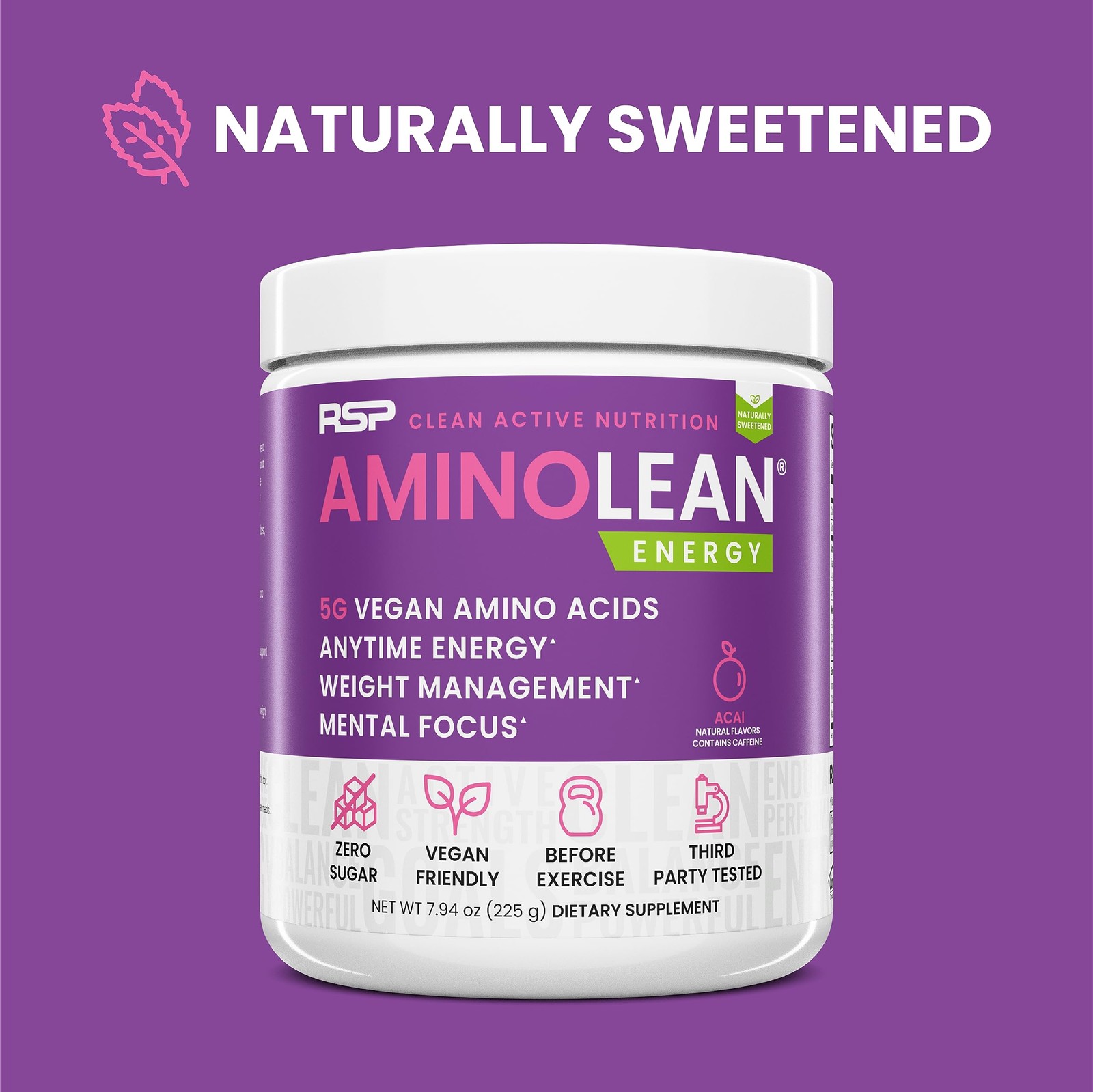 Rsp Aminolean – Preentrenamiento Natural Todo En Uno, Aminoenergia, Control D…