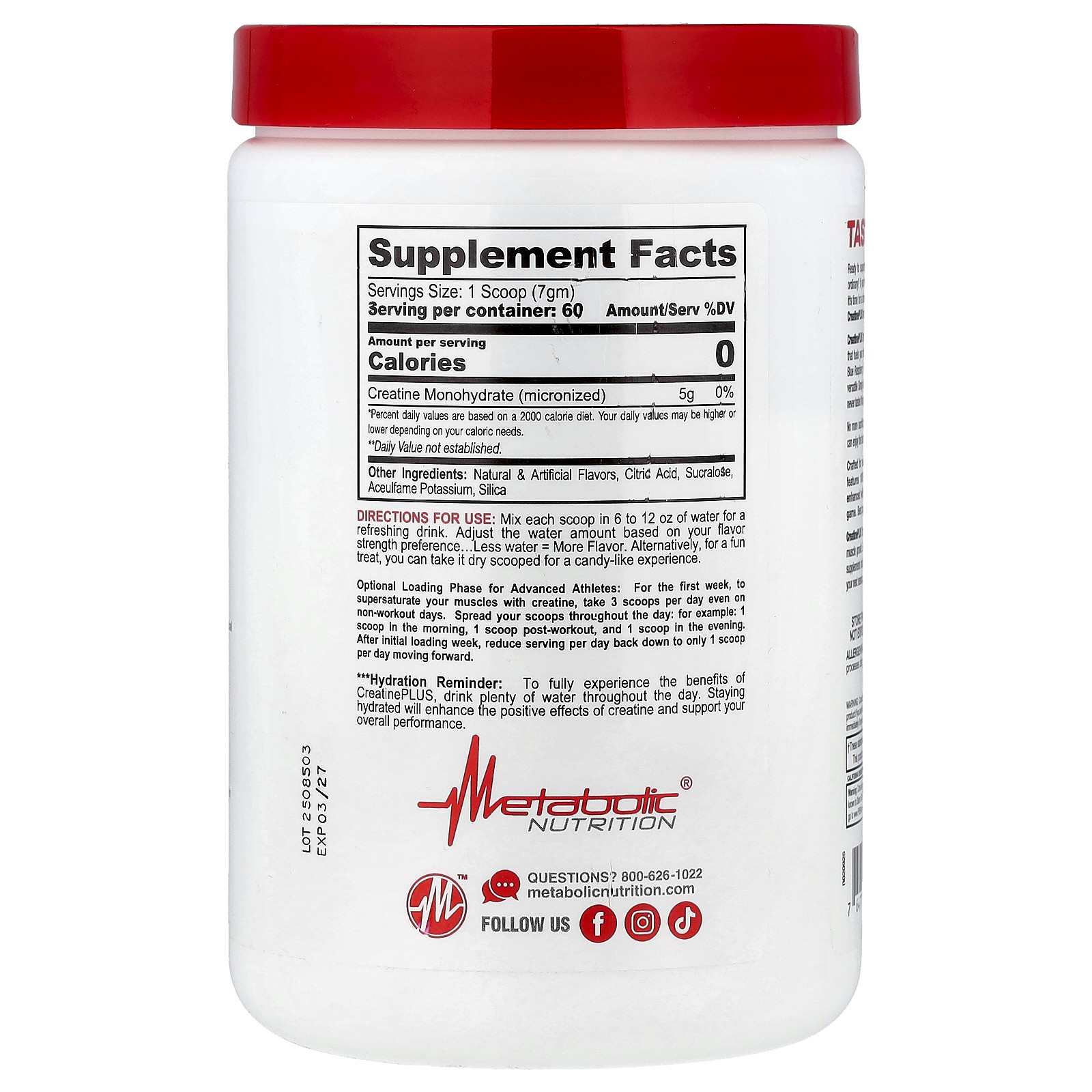 Micronized Creatine Plus™, Fruit Punch, 420 g
