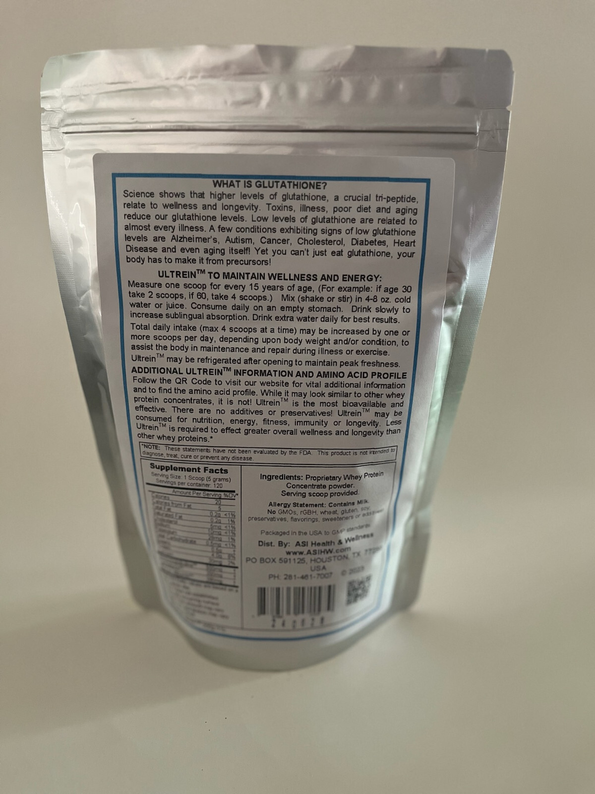 ULTREIN, Natural Whey Protein, Build Your Immune System fight viruses, flu etc