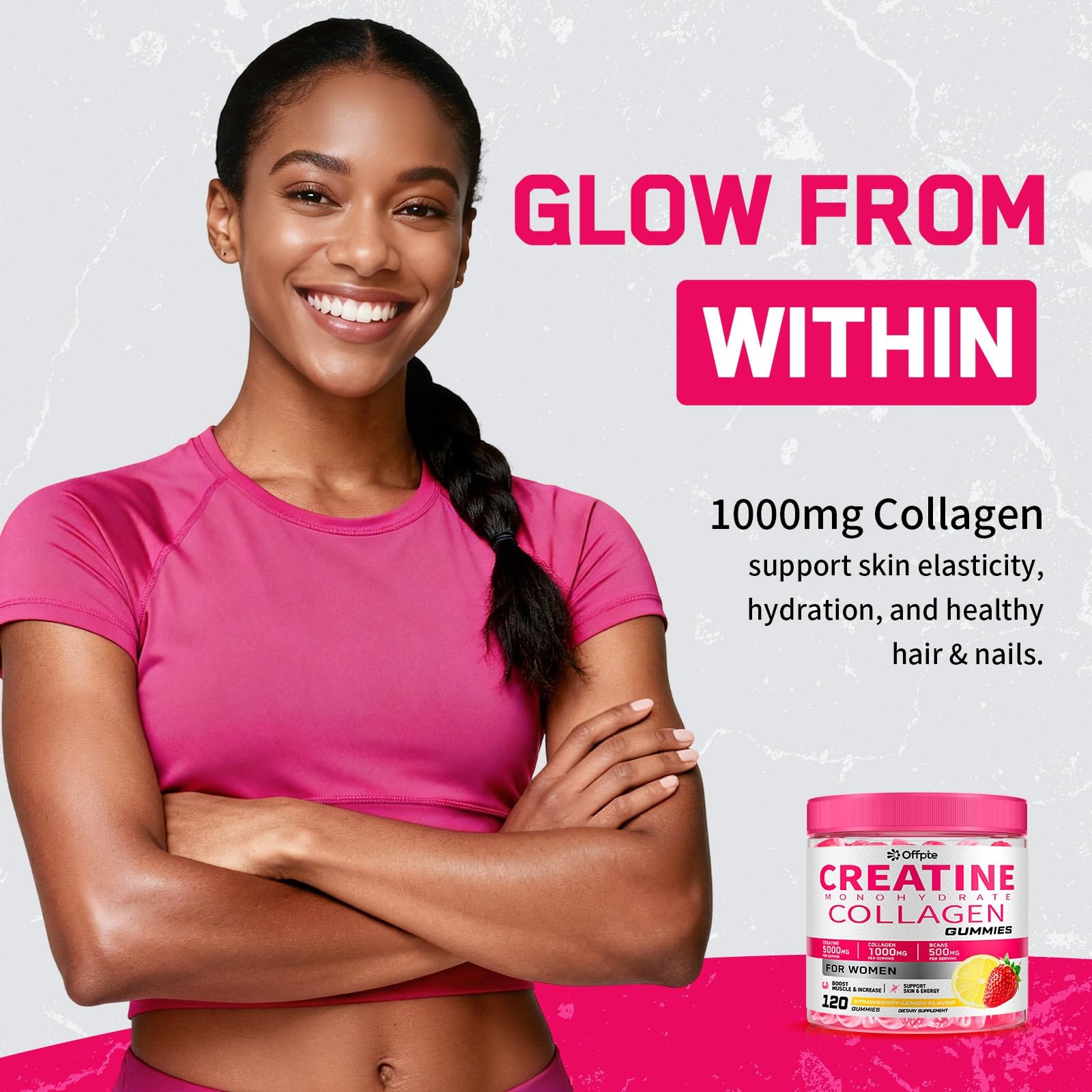 Creatine for Women, 5000mg Complex with Collagen & BCAAs, Vitamin B12, Creati…
