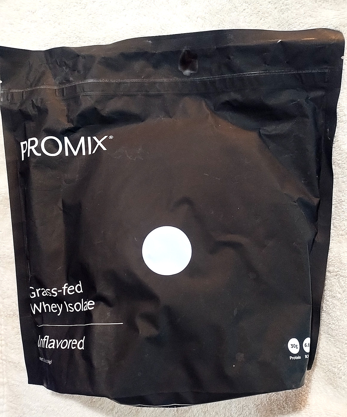 Promix Grass-Fed Whey Isolate Unflavored 2.5Lb. 30g Per Serving. 2027 Expiry.