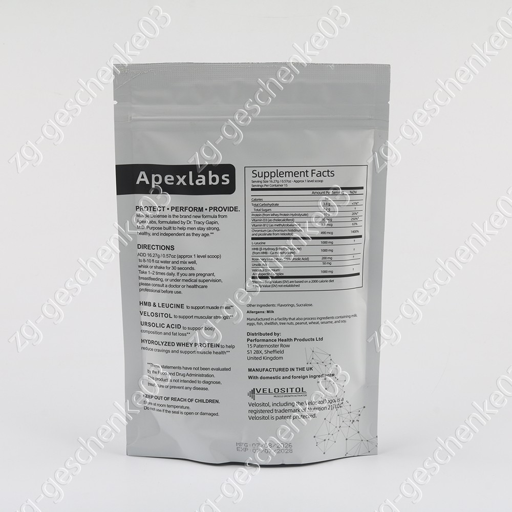 Apex Labs Muscle Defense Dietary Supplement, Vanilla – 8.57 oz – US 1-5 pack