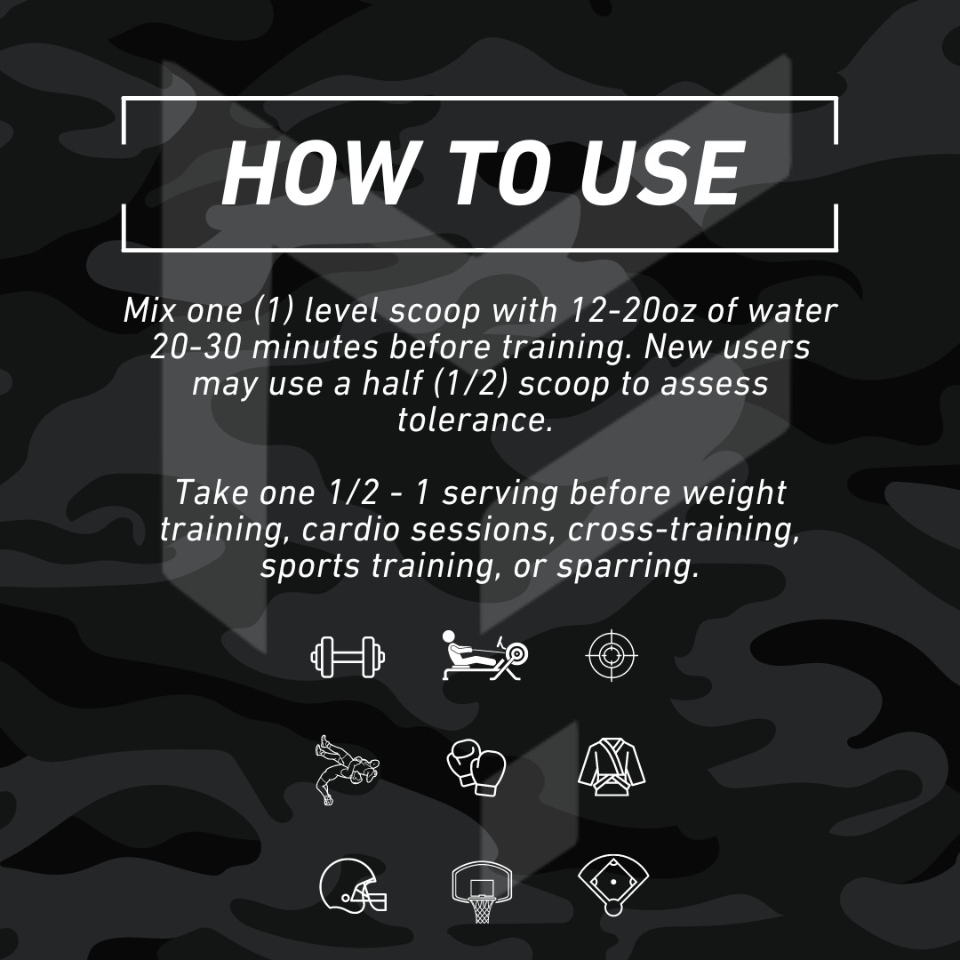 HIGH DOSE Daily Pre-Workout for Weightlifting, Bodybuilding, BJJ, MMA, CrossFit