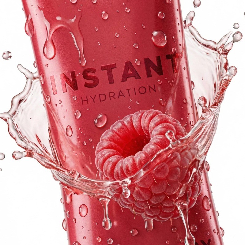 Instant Hydration Raspberry Electrolyte Drink Mix Sports Drink – 10ct/80gms