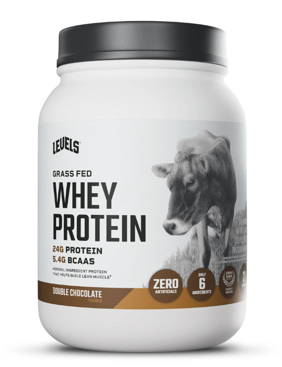 Levels Grass Fed Whey Protein, Double Chocolate, 1.48 lb