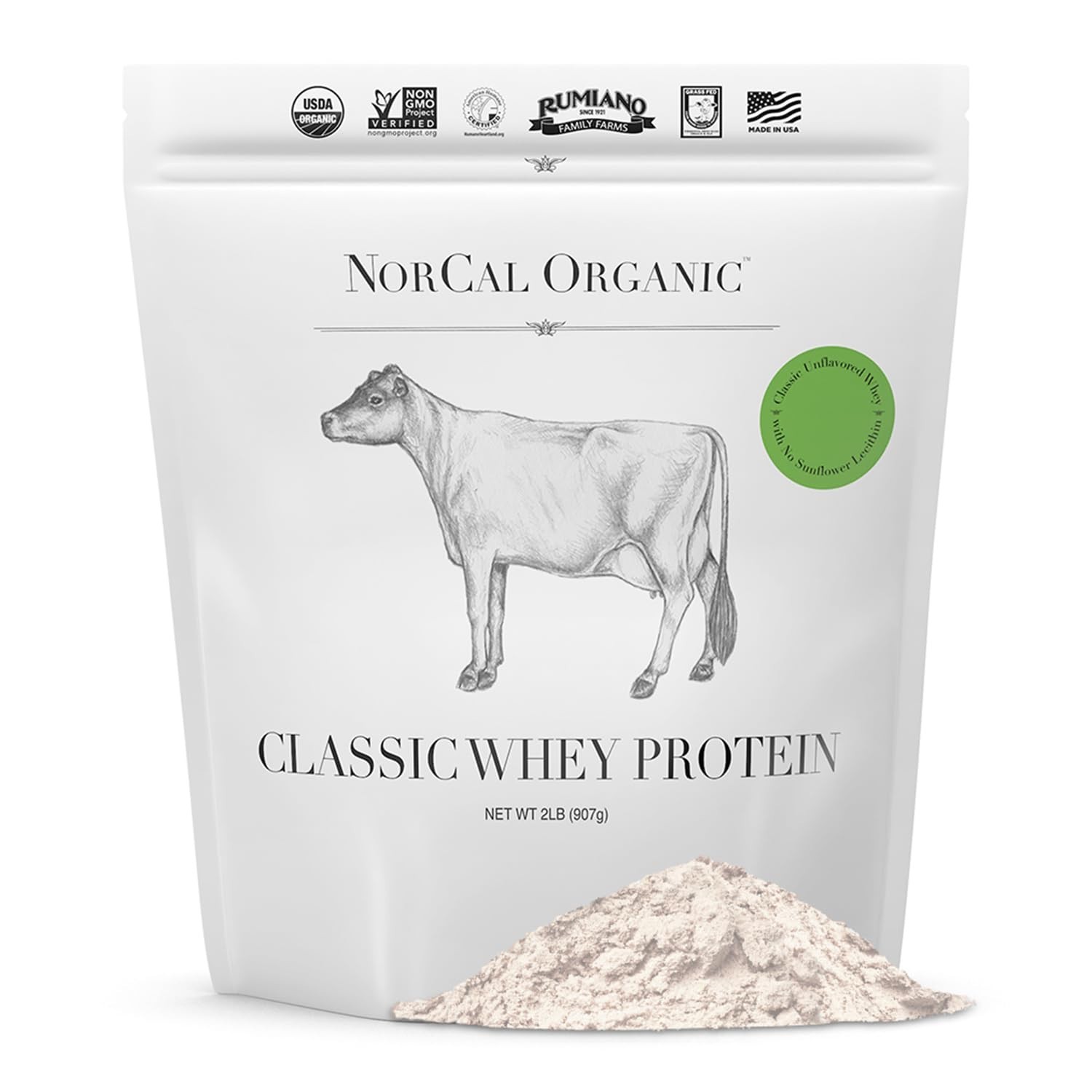 NorCal Organic – Classic Whey Protein – 100% Grass-Fed and Grass-Finished – U…