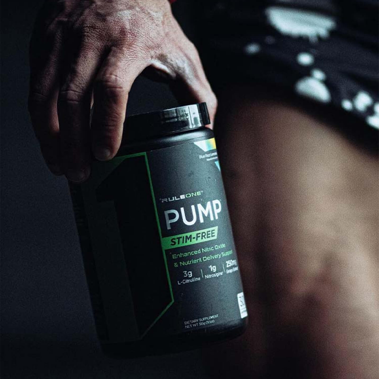 RULE 1 Pump 30 serv Unflavored Stimulant Free Pre Workout 231g