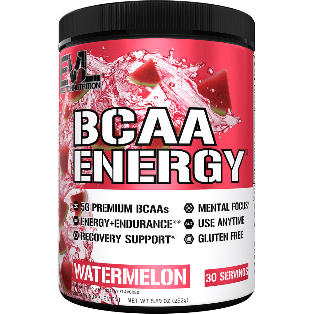 EVL Evlution Nutrition BCAA Energy Amino Acid Pre-Workout Powder – All FLAVORS