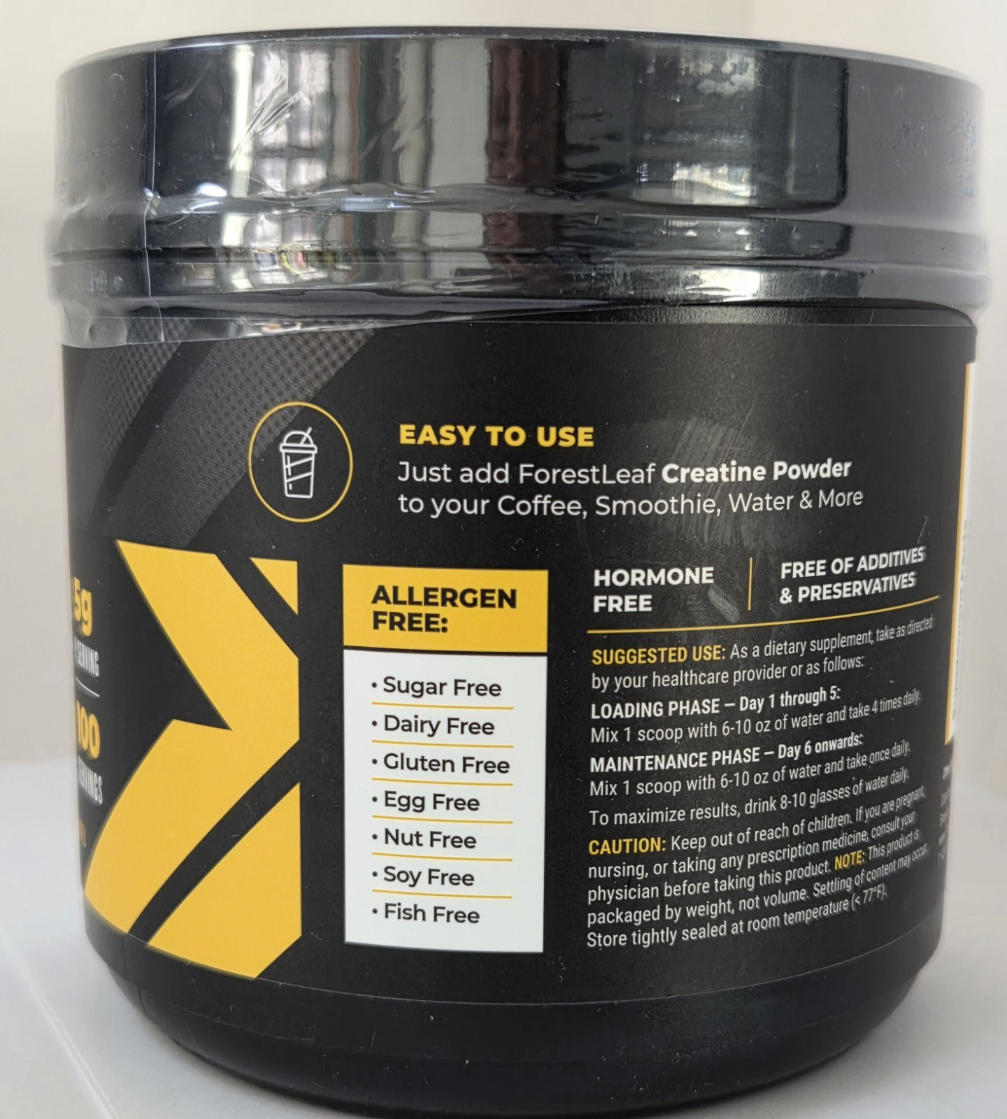 TWO PACK – ForestLeaf Creatine Monohydrate Powder 500g Micronized 100 Svgs Each
