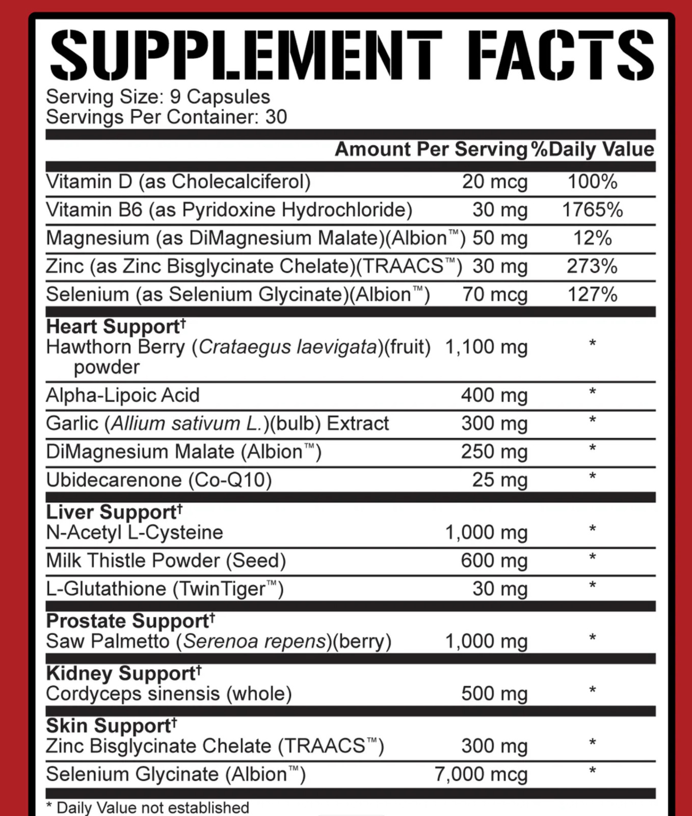 RICH PIANA 5% NUTRITION LIVER AND ORGAN DEFENDER 270 Capsules Cycle Support PCT