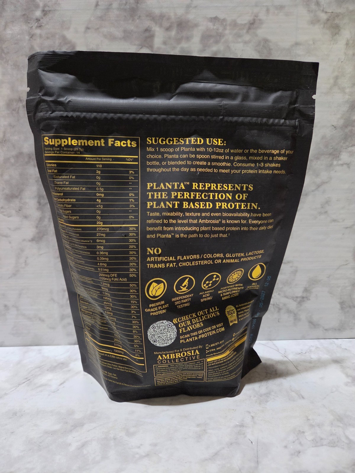 Planta Plant 25g Protein Powder Banana Maple French Toast 0.90 LB 5/2027