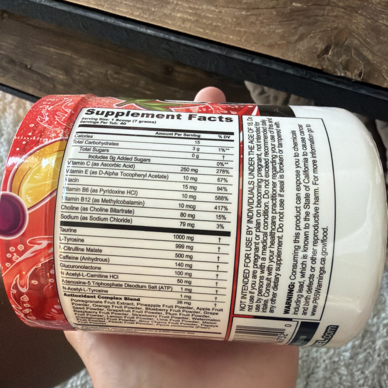 G Fuel Fruit Punch GFuel 40 Servings