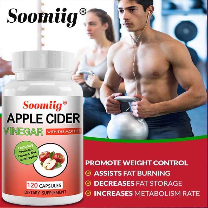 Apple Cider Vinegar – Contains Probiotics, Coconut, Aloe Vera Weight Loss Caps