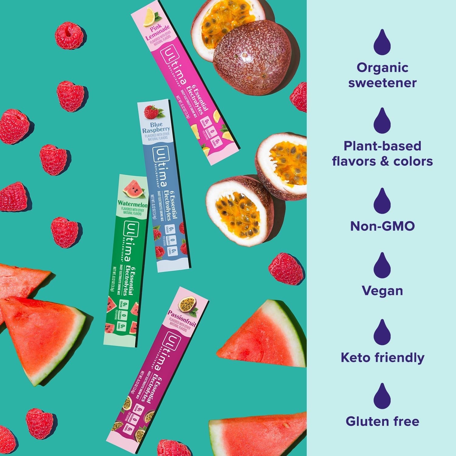 Orchard Fresh Hydration: 20 Tropical Variety Electrolyte Packets – Zero Calories
