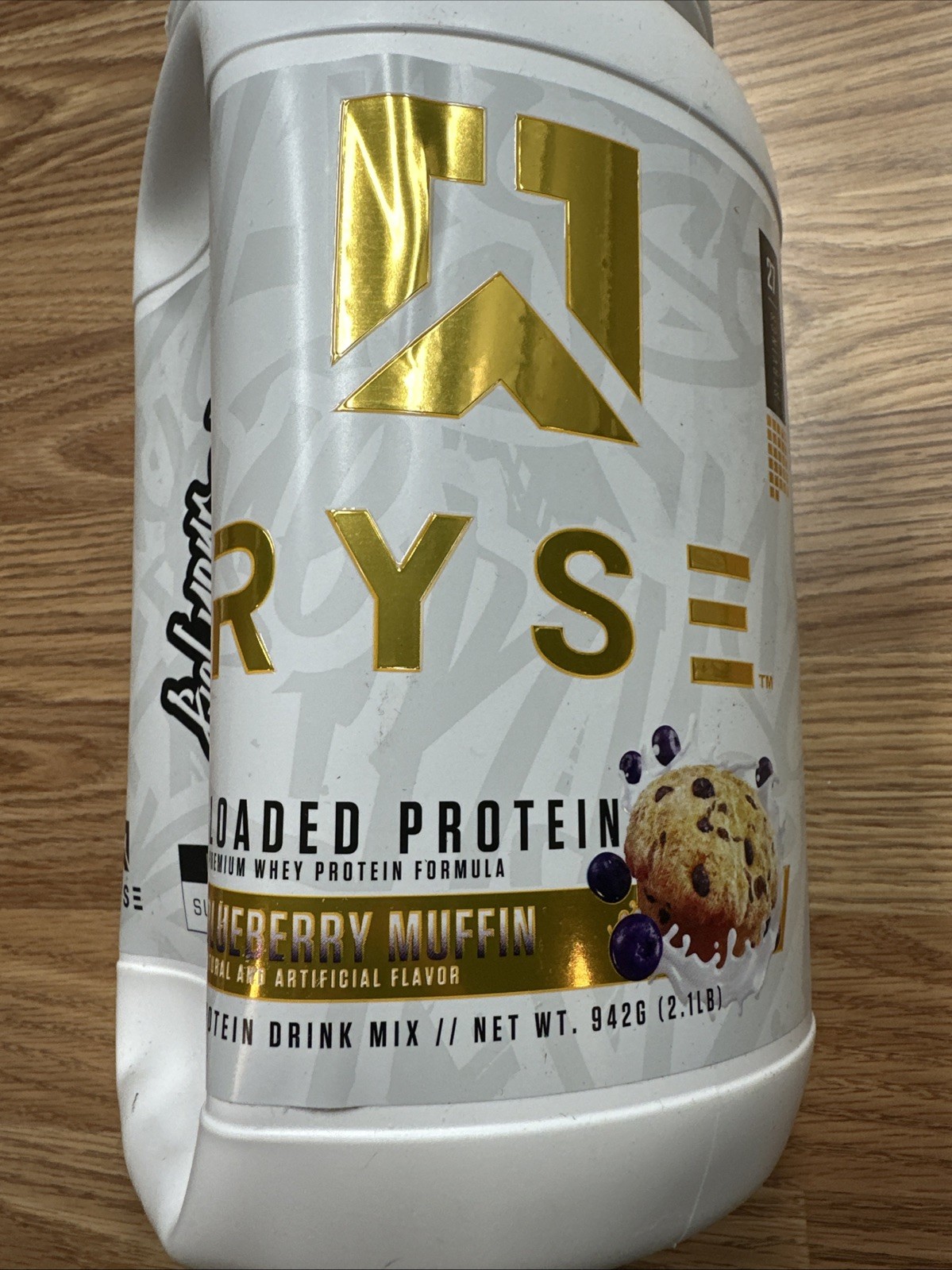 Ryse Loaded Protein, Whey Protein Powder Blueberry Muffin 2.1 lb 942kg 2/28
