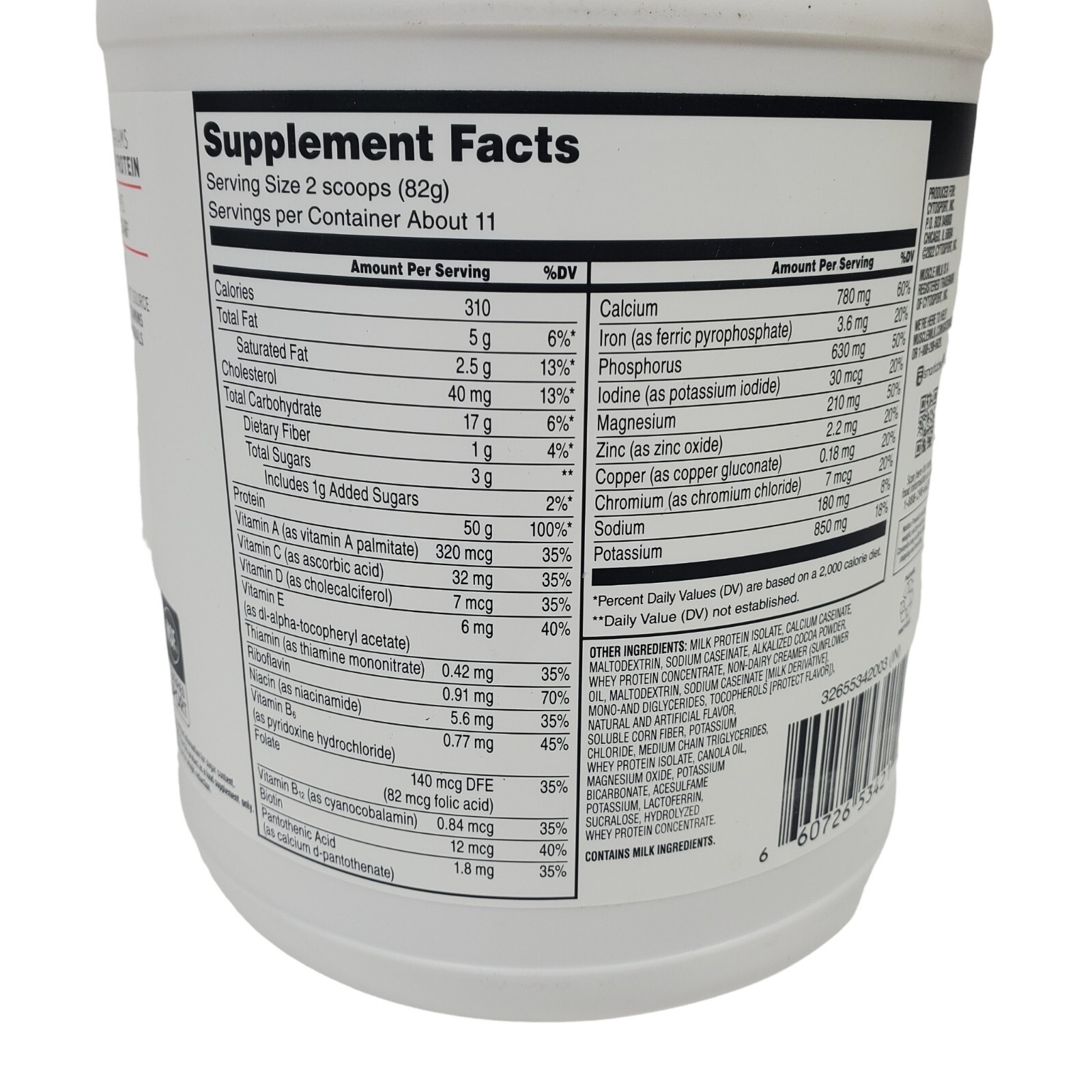 Muscle Milk Pro Series Protein Powder Supplement Knockout Chocolate 2 lb 08/25