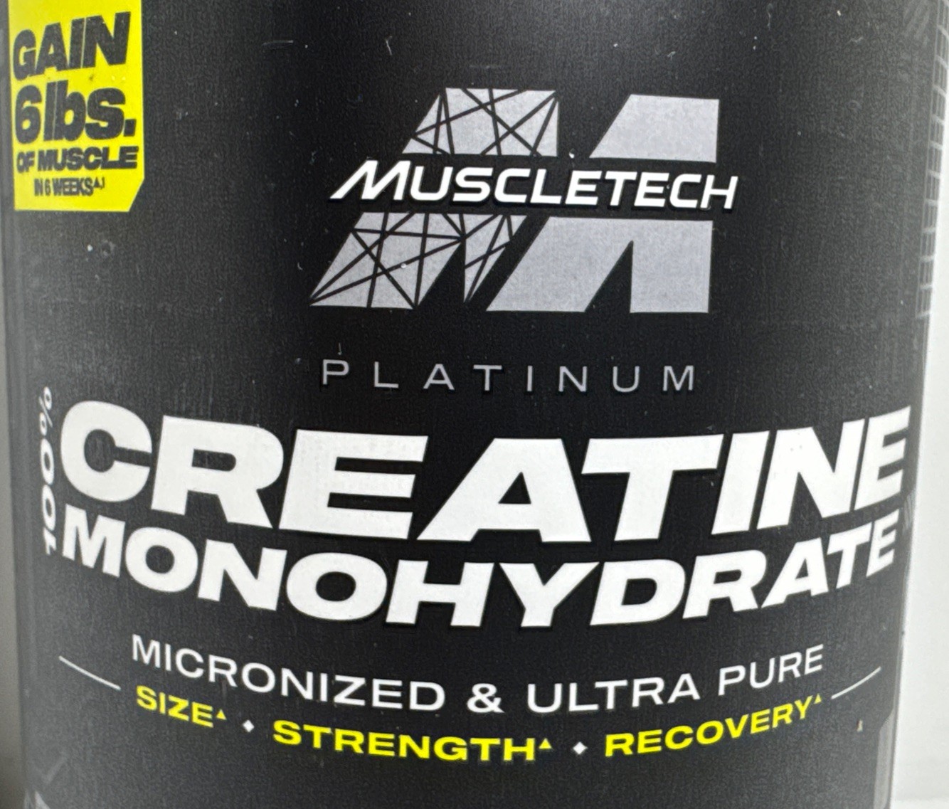 MuscleTech Platinum 100% Creatine Monohydrate Unflavored 400 g Exp 8/11/2028-US