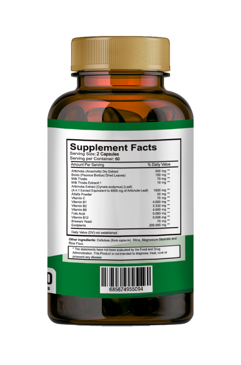 Artichoke 60 capsule extract Capsulas Extract Alcachofa weight loss support