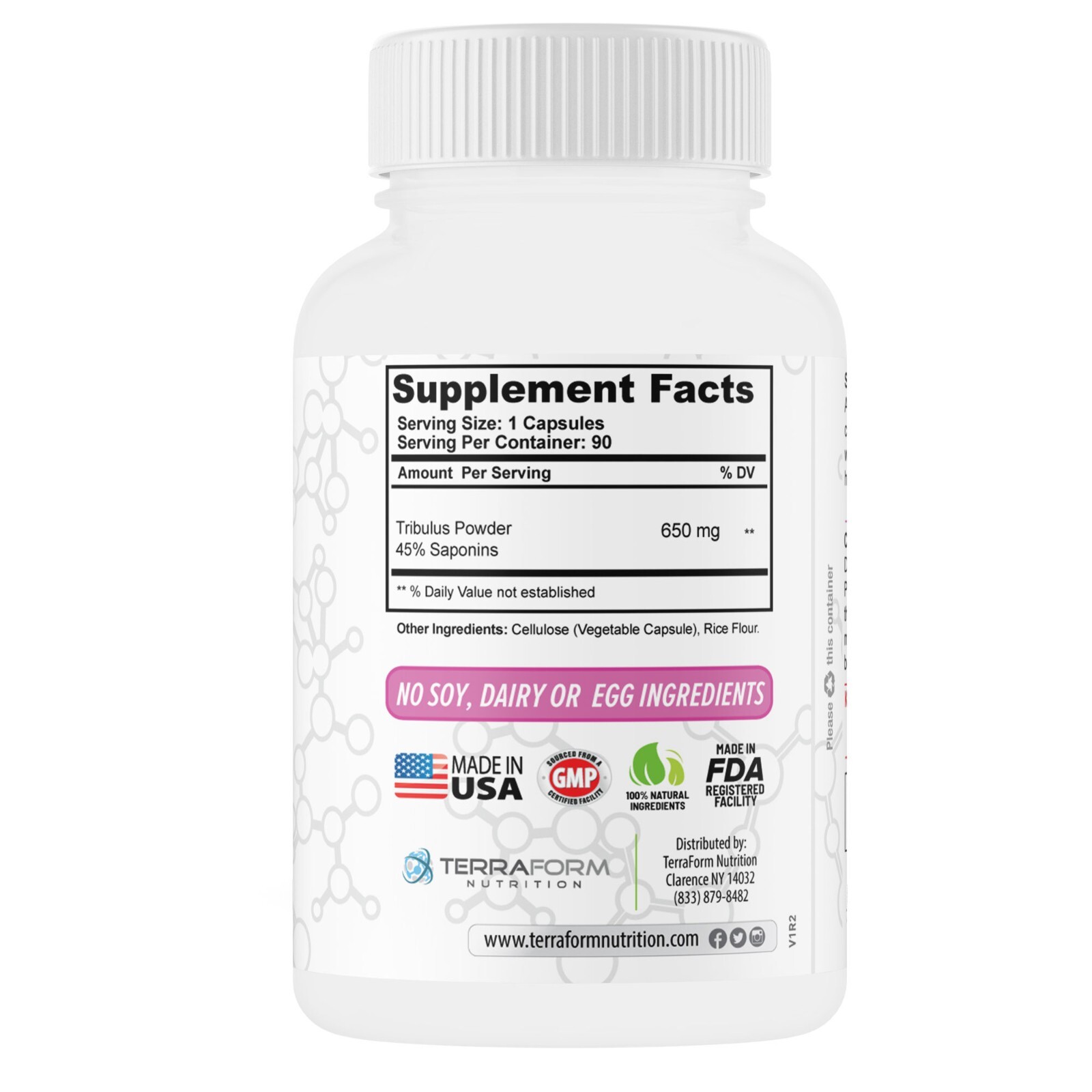 Tribulus Terrestris for Women 650mg – Natural Libido Booster – 90 Day Supply