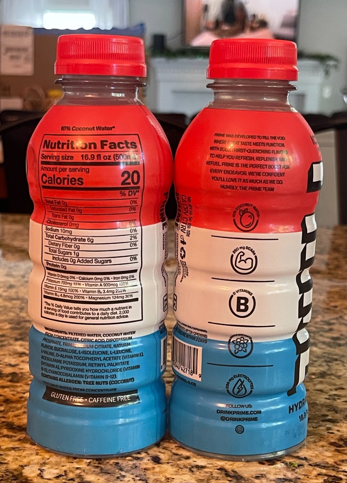 PRIME Hydration Drink- RARE! ICE POP (2pk)-16.9 fl oz Logan Paul x KSI