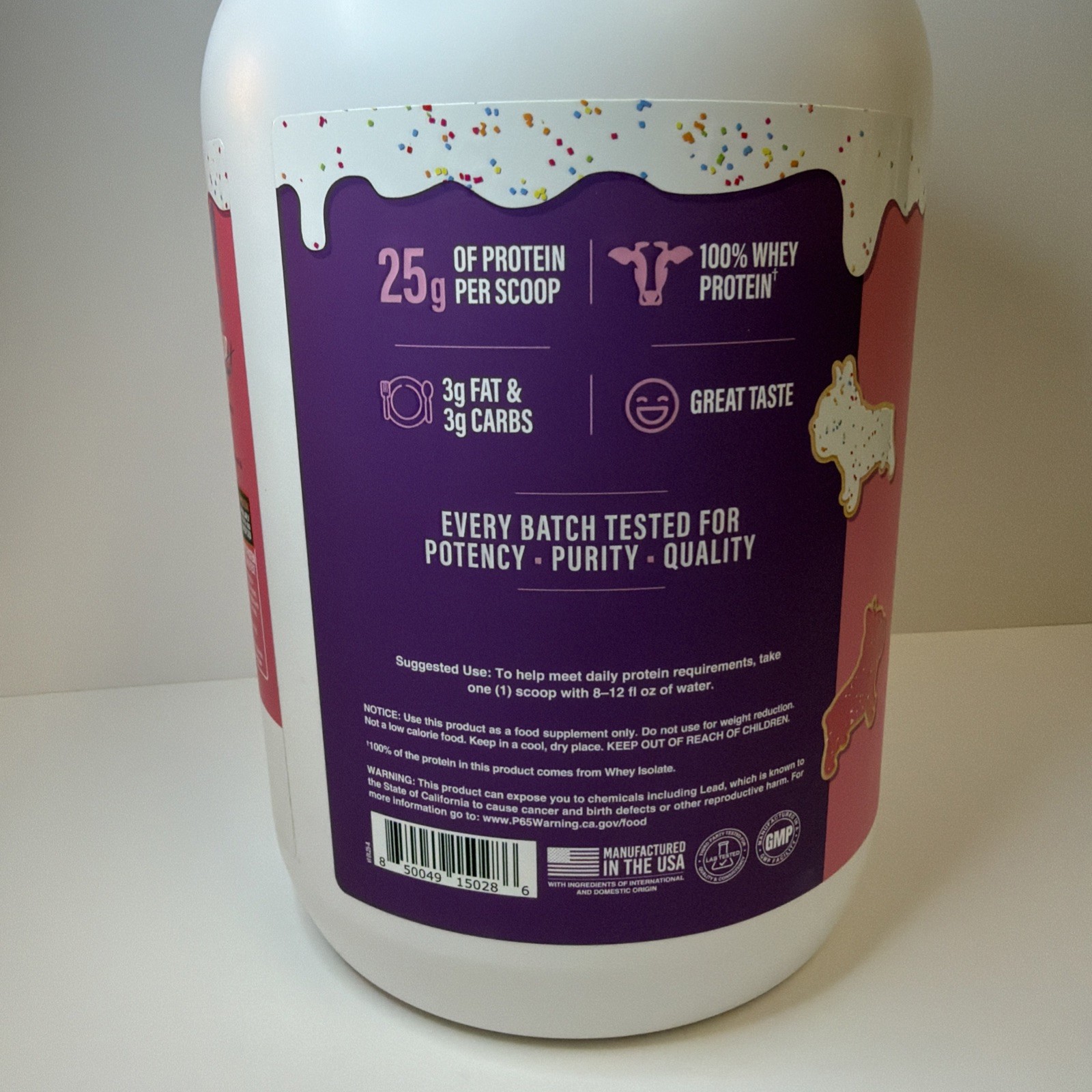 Raw Nutrition BUM Itholate Protein – Frosted Frenchie Cookie – New – 25 Servings