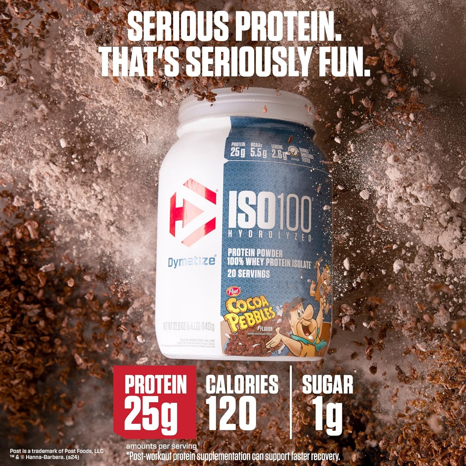 Dymatize x Cocoa Pebbles ISO100 Whey Protein Powder Isolate,Protein, 20 Servings