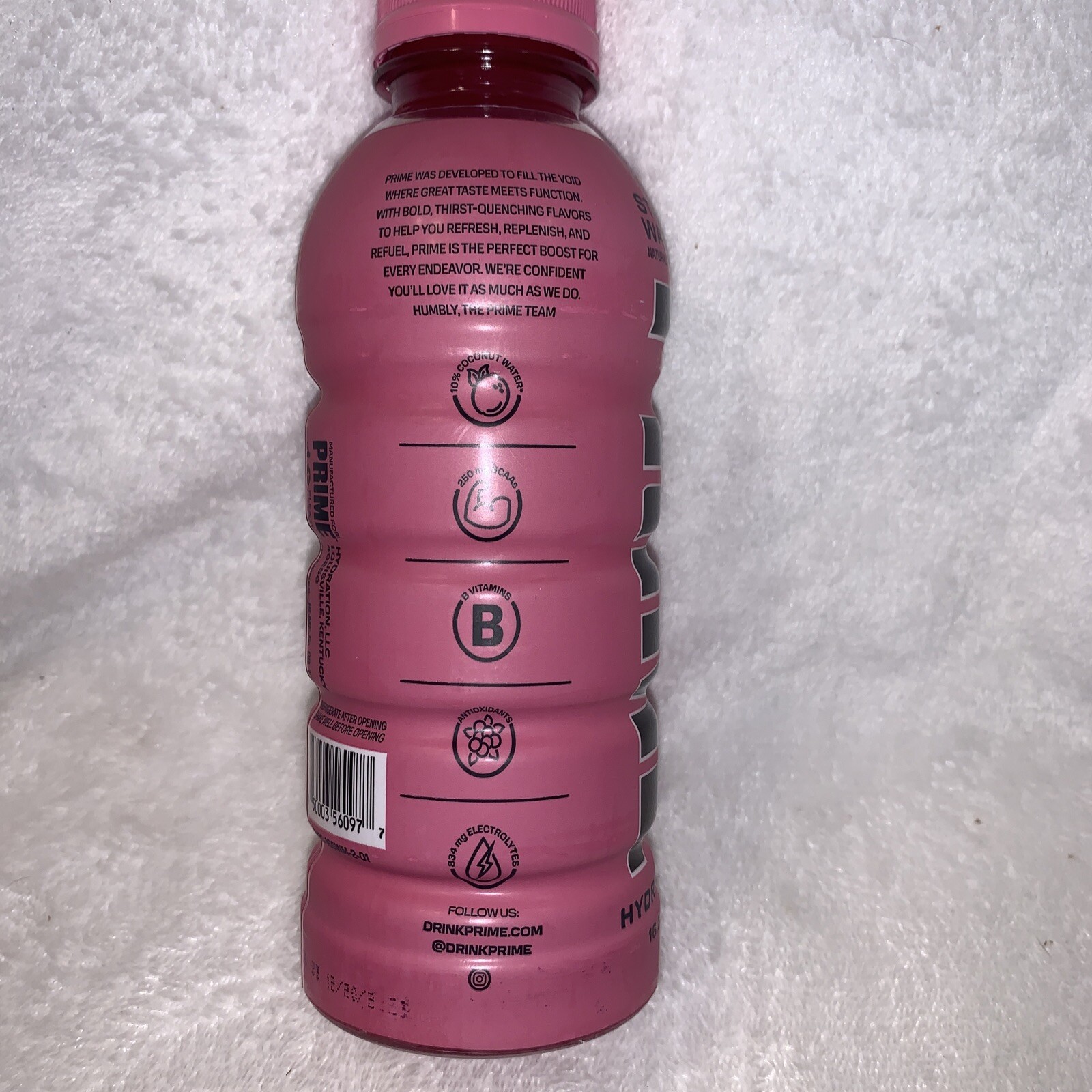 PRIME HYDRATION DRINK-Strawberry Watermelon-LOGAN PAUL & KSI Drink 16.9 0Z .