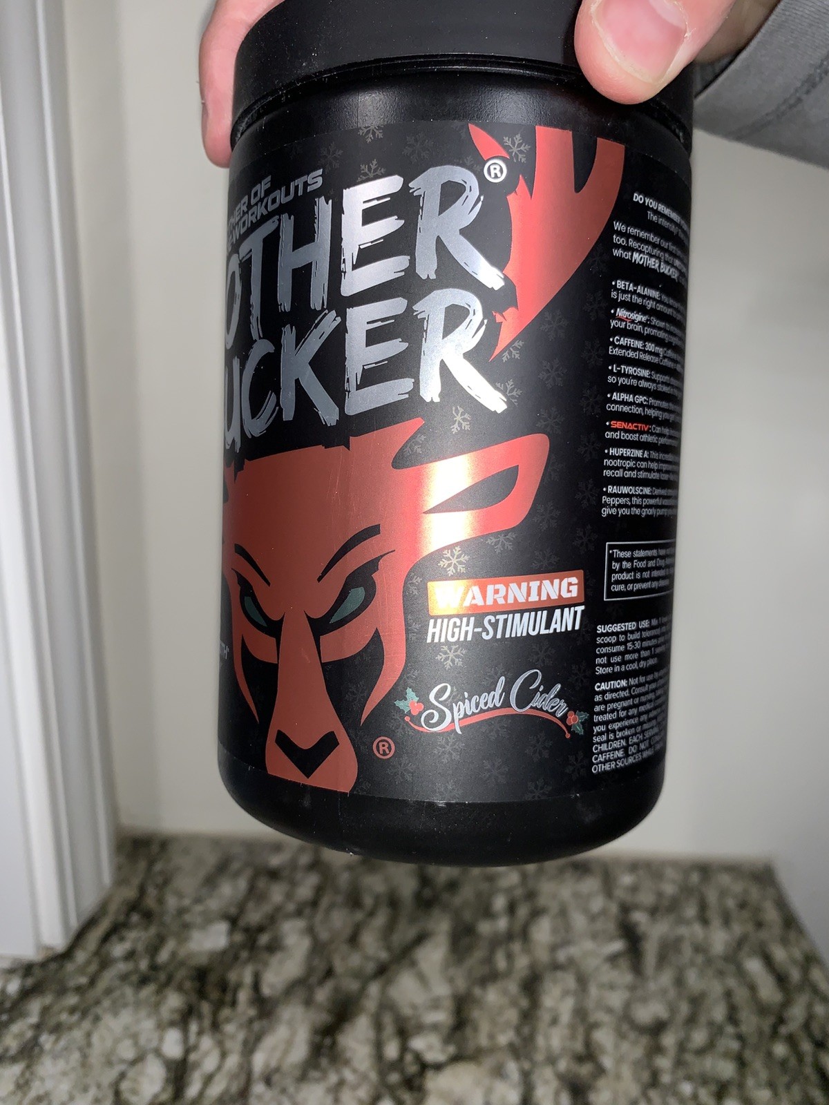 Bucked Up Mother Bucker Preworkout Powder – Limited Spiced Cider Flavor – 09/27