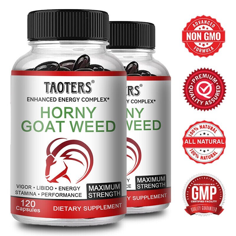 Premium Horny Goat Weed with Maca Root 1000 Mg Stamina Booster for Men and Women