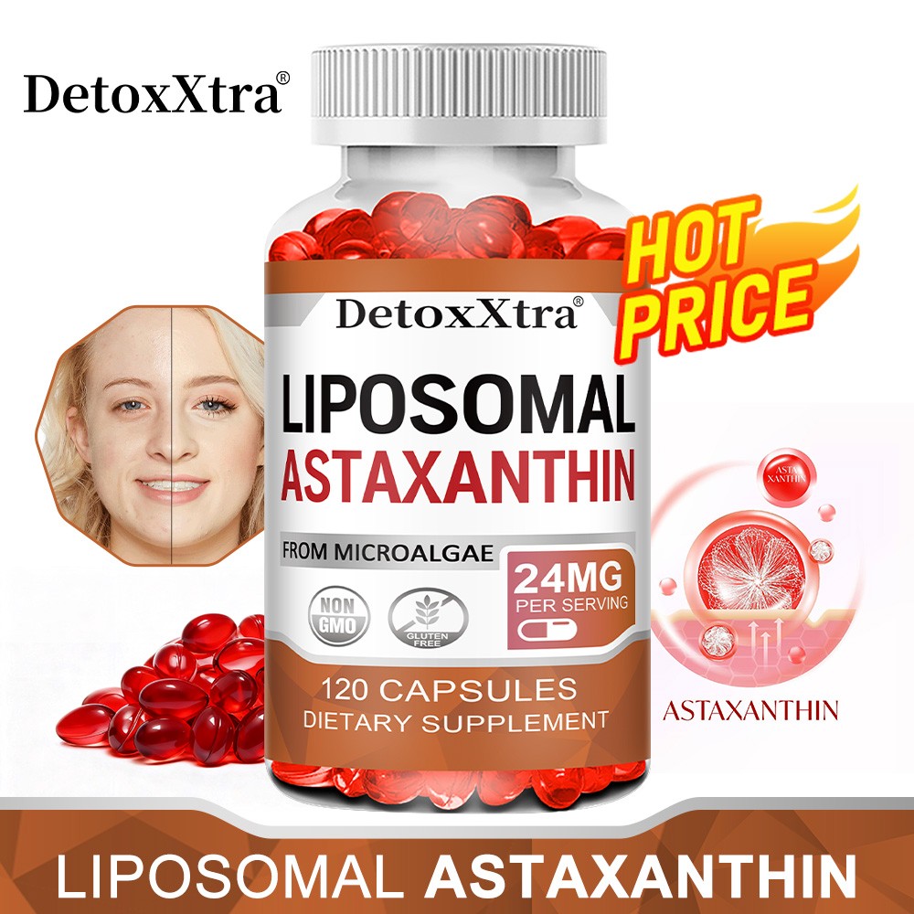 Liposomal Astaxanthin Supplement,120 Capsules,Joint,Eye,Skin And Immune