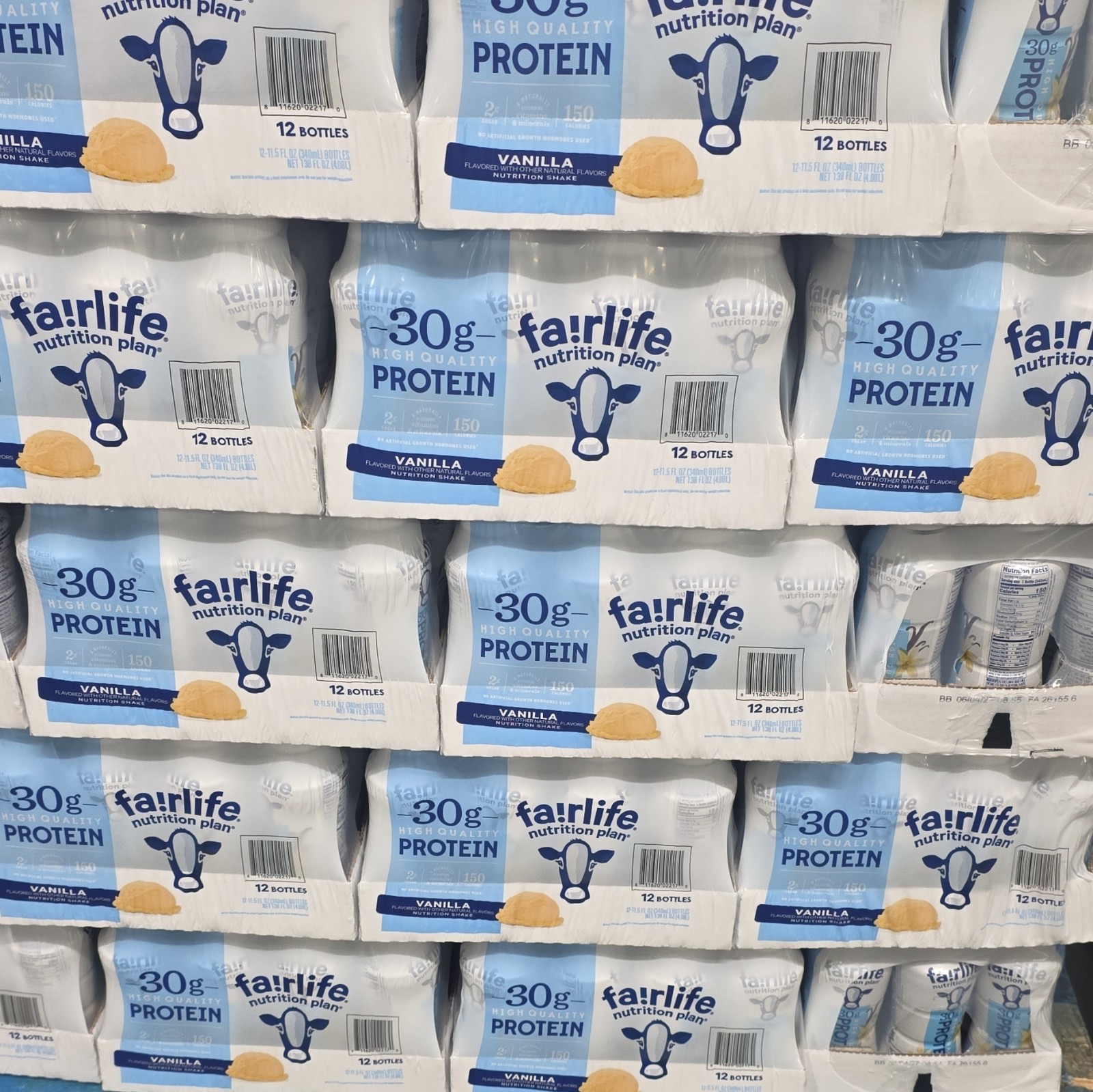 fairlife Nutrition Plan Vanilla Protein Shake 30g Lactose-Free 12pk 11.5oz