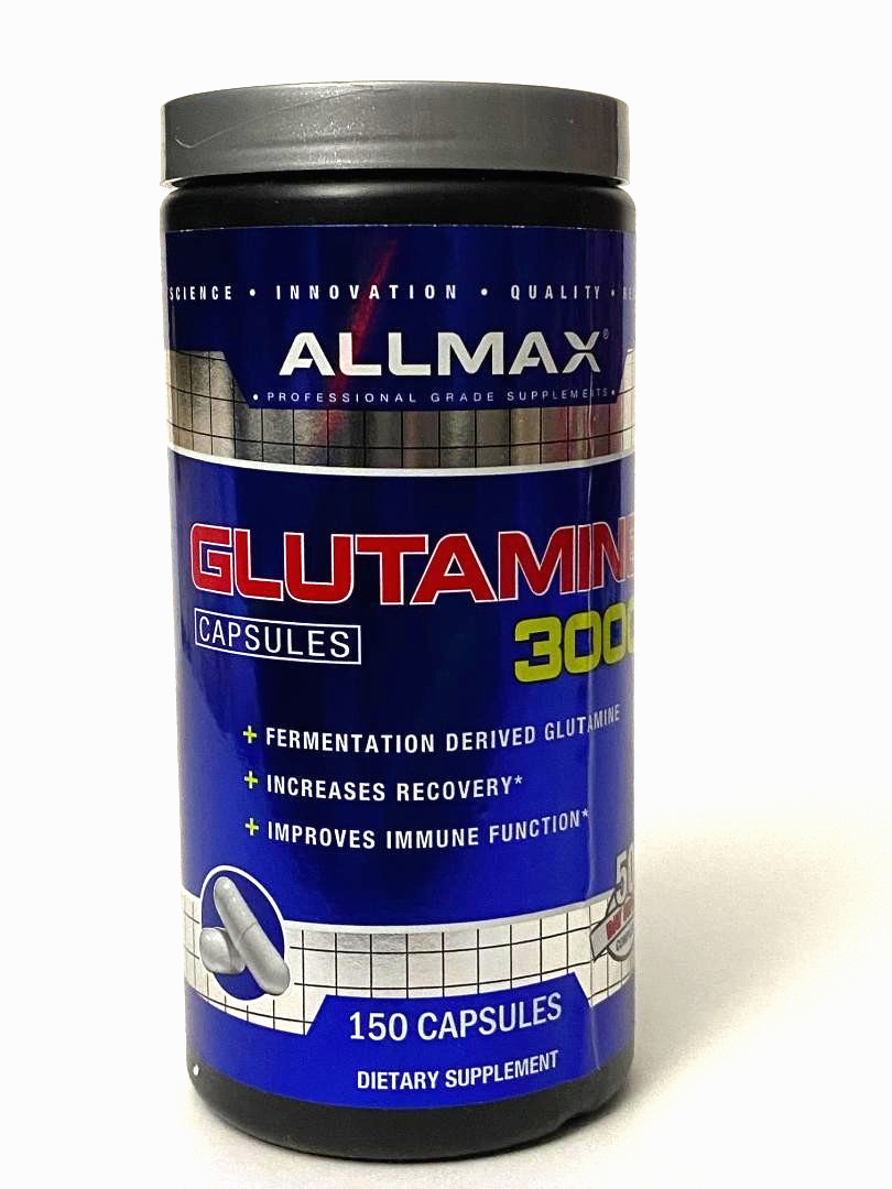 Allmax Nutrition, Glutamine 300 Fermentation Derived Glutamine 150 capsules