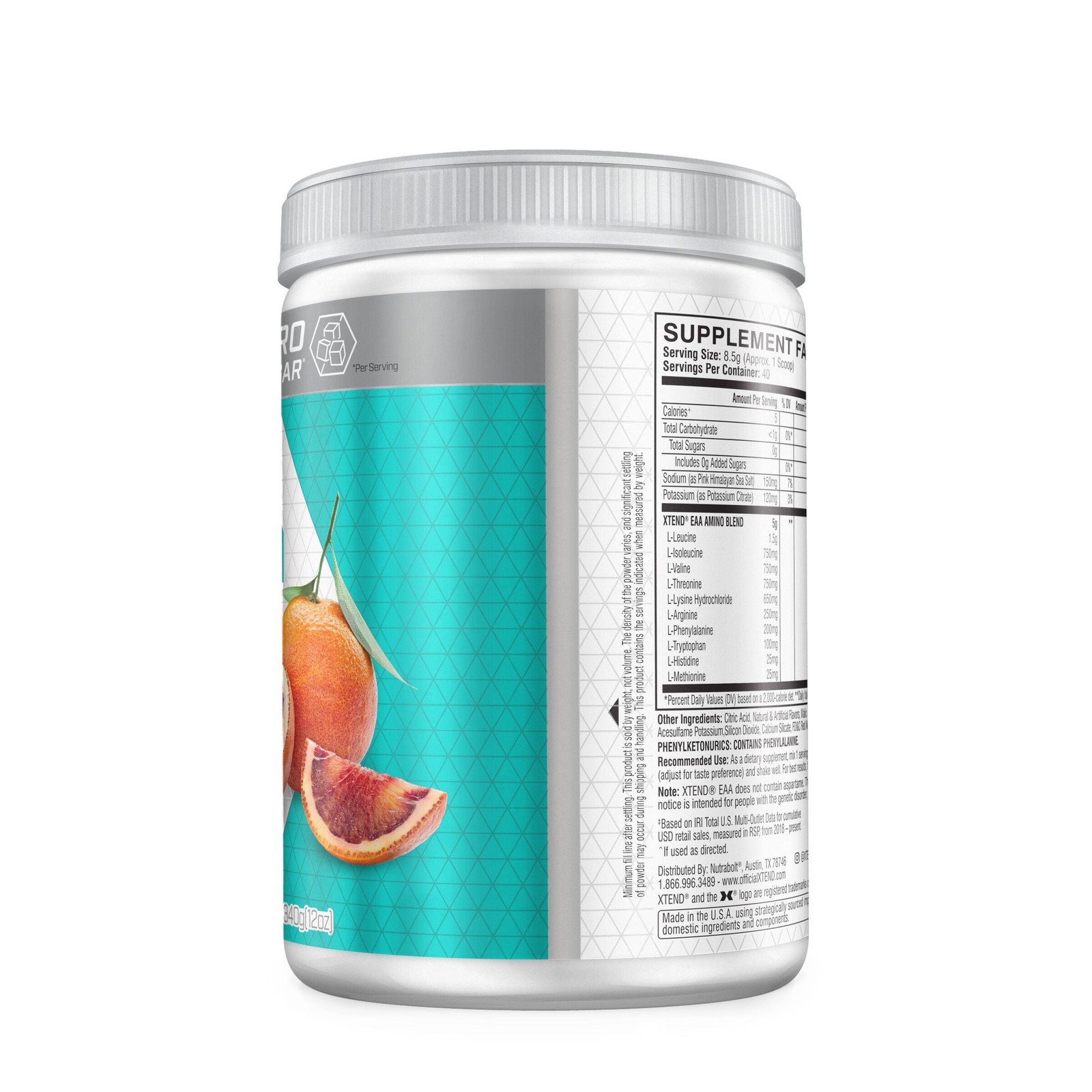 Essential Amino Acids Zero Sugar – Blood Orange (40 Servings)