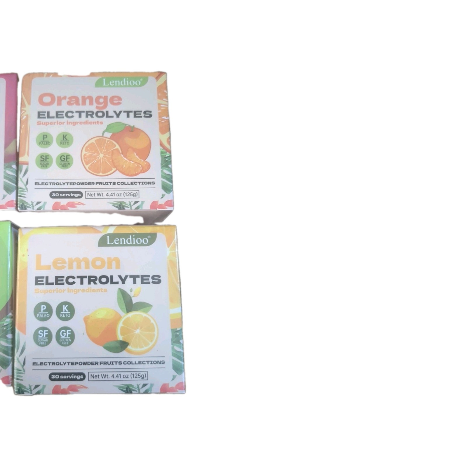 Lot of 4 Flavors Electrolytes Powder 4.41 oz Sugar-Free Gluten-Free BNIB