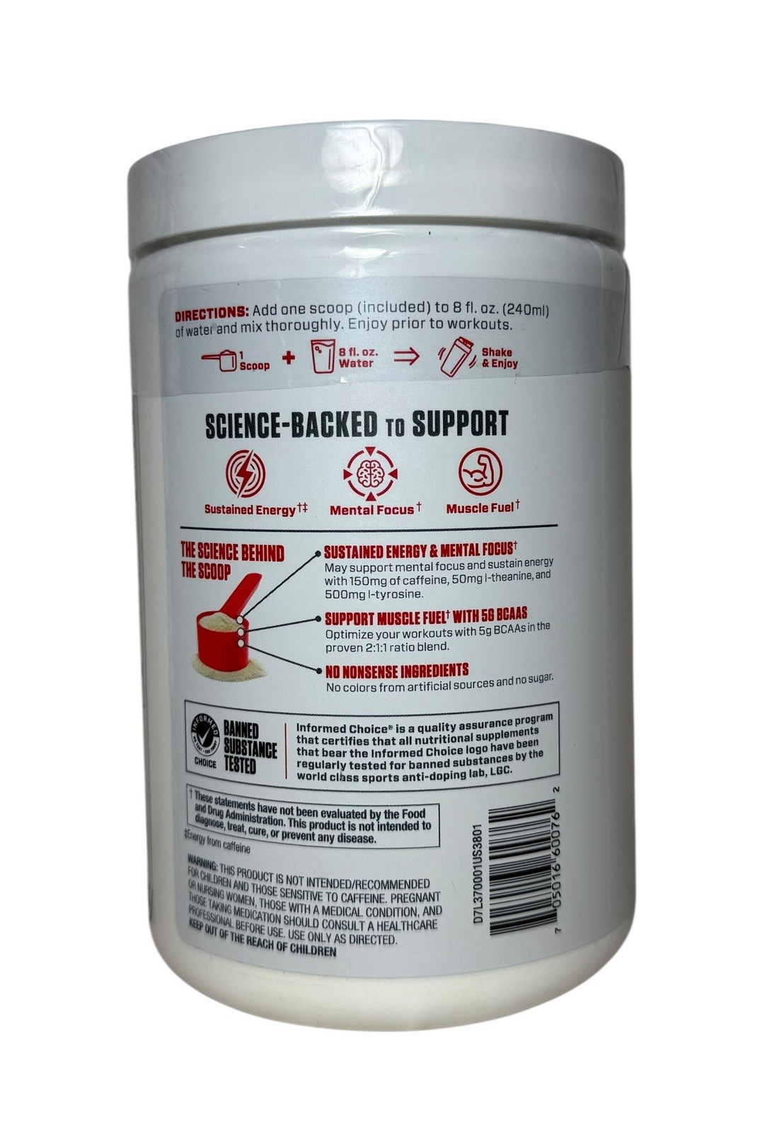 Dymatize Energyze Pre-Workout – Lemon Lime – 30 Servings – 14.1 oz