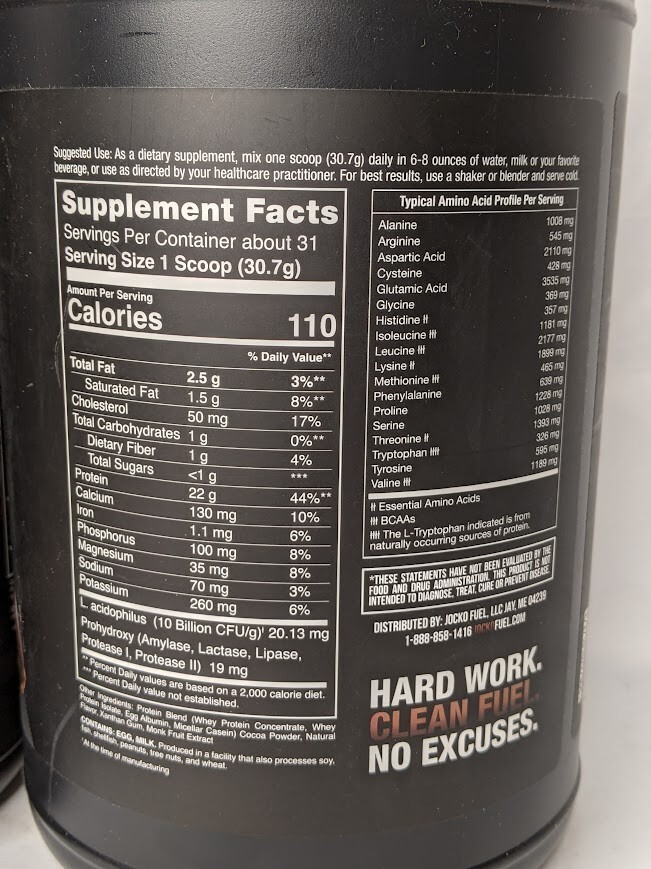 2pk-Jocko Mölk Whey Protein Powder 22g chocolate & mint chocolate EX.6/25