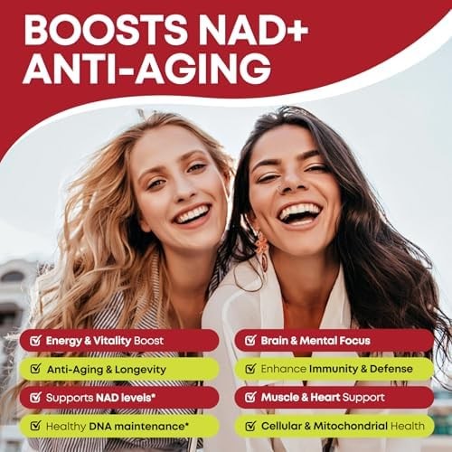 NAD+ Gummies, 1200mg Liposomal NAD Supplement for Women & Men with Trans-Resvera