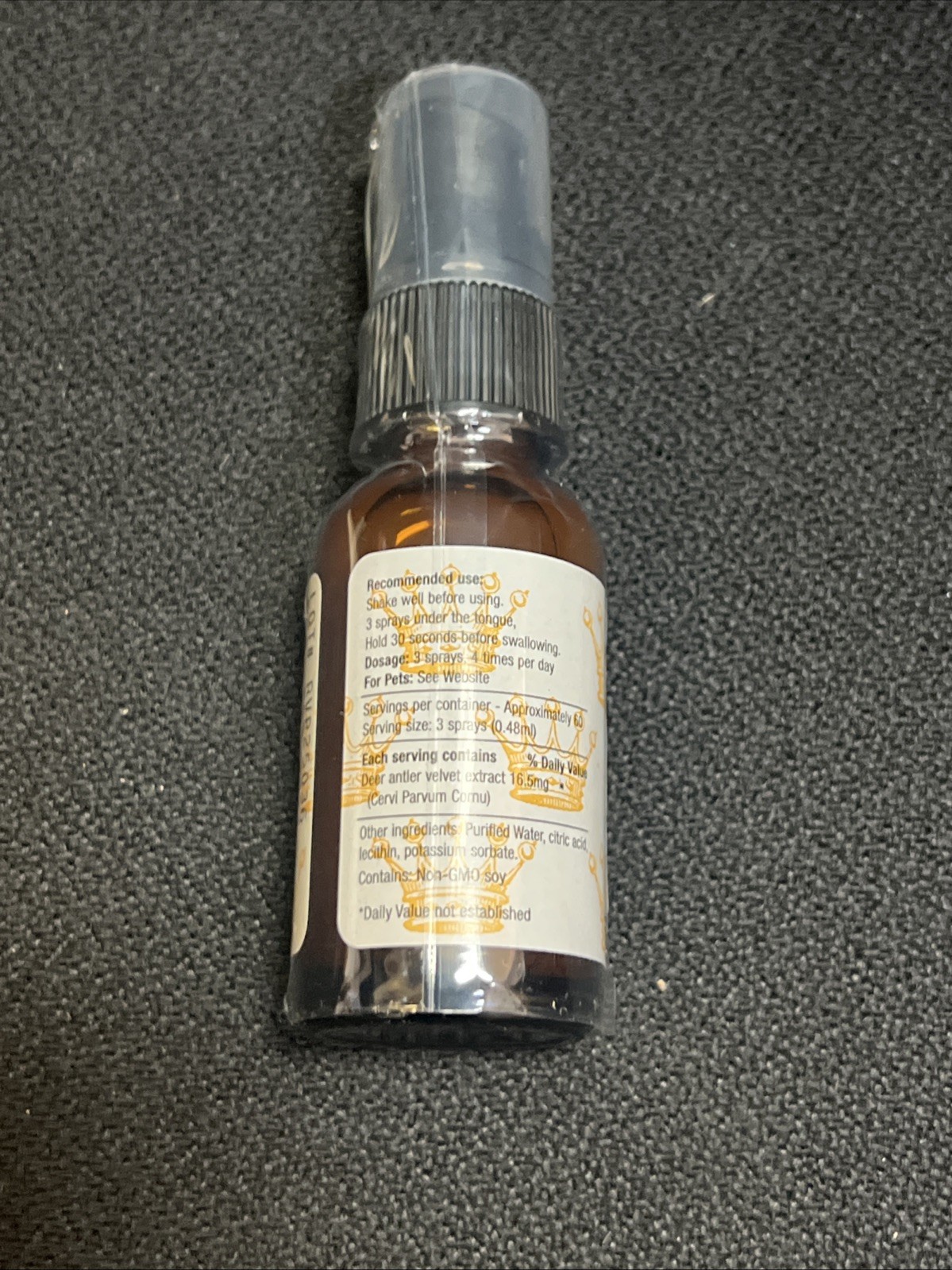 Royal Velvet Pure Deer Antler Velvet Oral Spray Daily Wellness Support Fast Ship