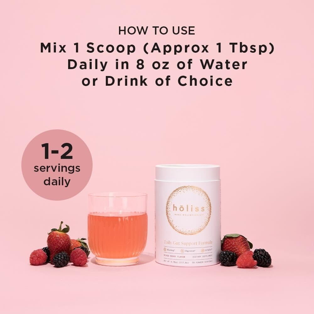 Daily Gut 6-in-1 All Natural , Slippery Elm, L Glutamine, Lemon Balm with Pep…