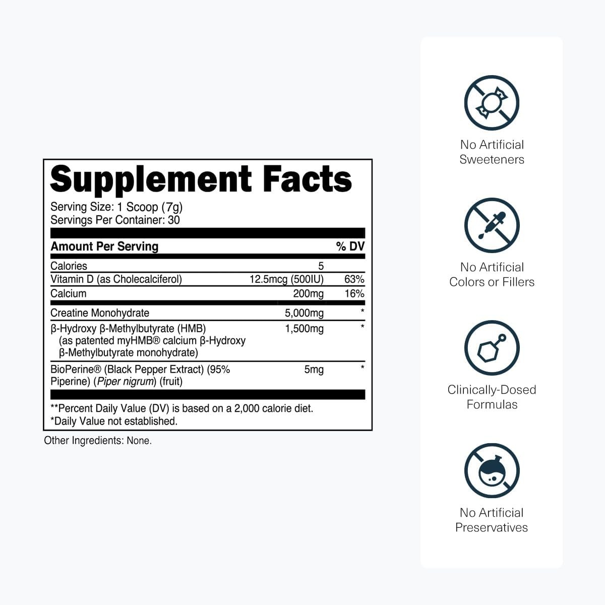 Creatine HMB – Trusted Muscle Growth & Energy Supplement – – 30 Servings