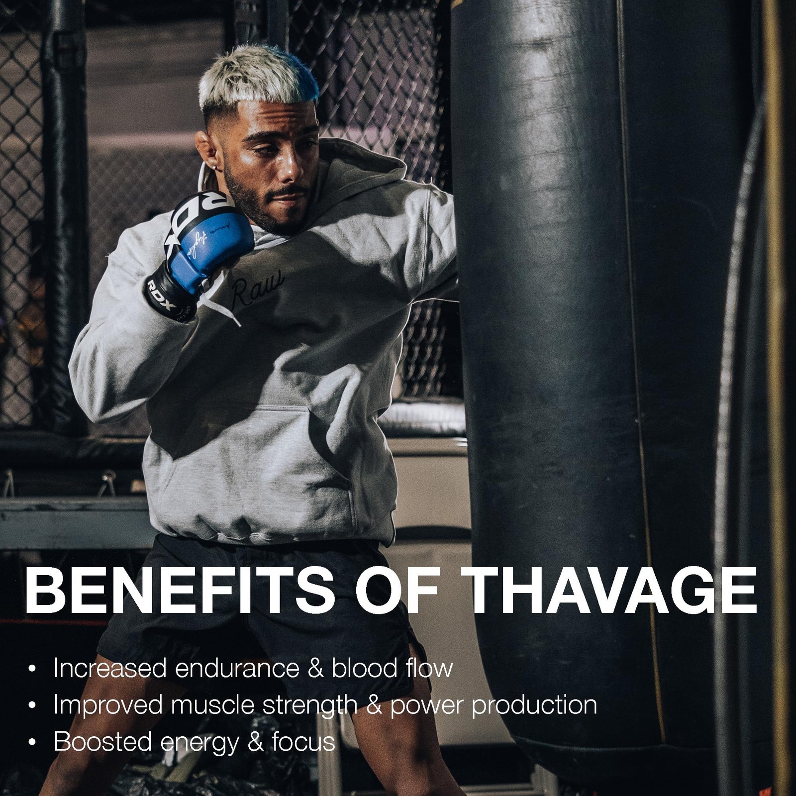 RAW Thavage Pre Workout Powder (5 Peat, Red Gummy) – Chris Bumstead Sports Nutri