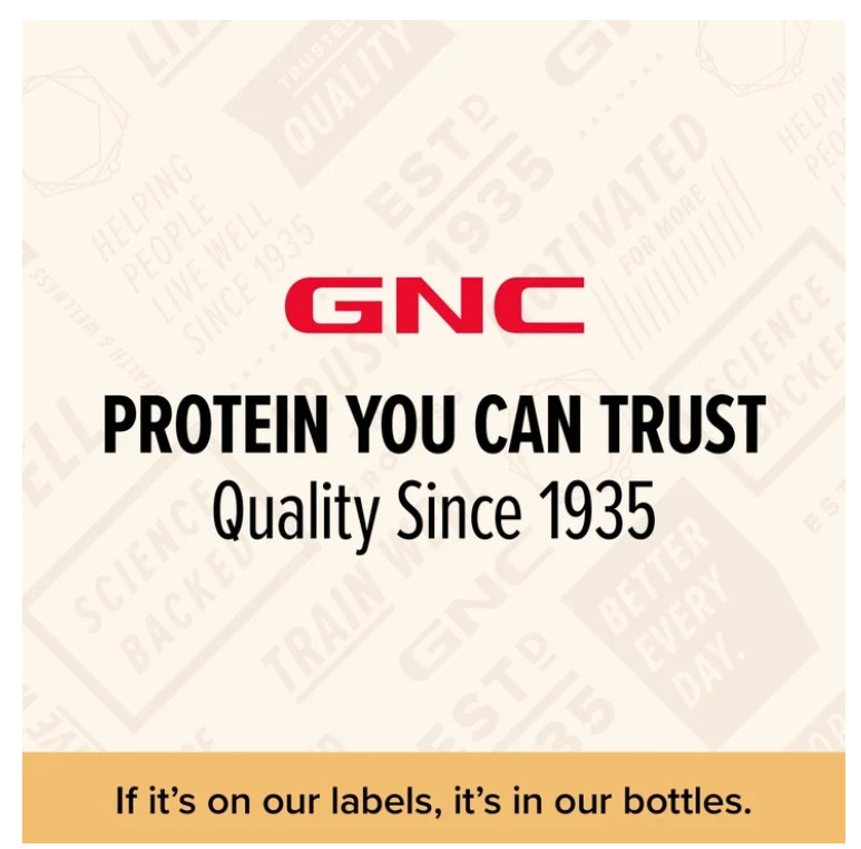 GNC Whey Protein Creamy Vanilla 16 Servings 25g Protein