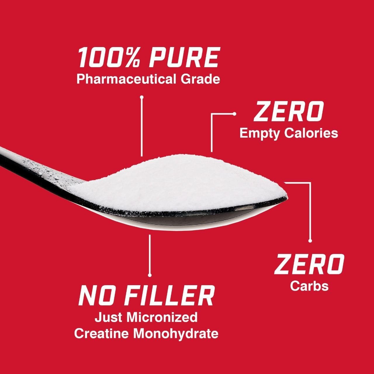 Creatine Monohydrate Powder 5g – 1000g, 200 Servings for Strength & Muscle Gain