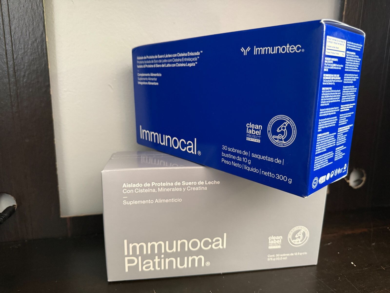 1 Immunocal Classic & 1 Platinum : 2 BOXES – 60 Pouches NEW DEAL!